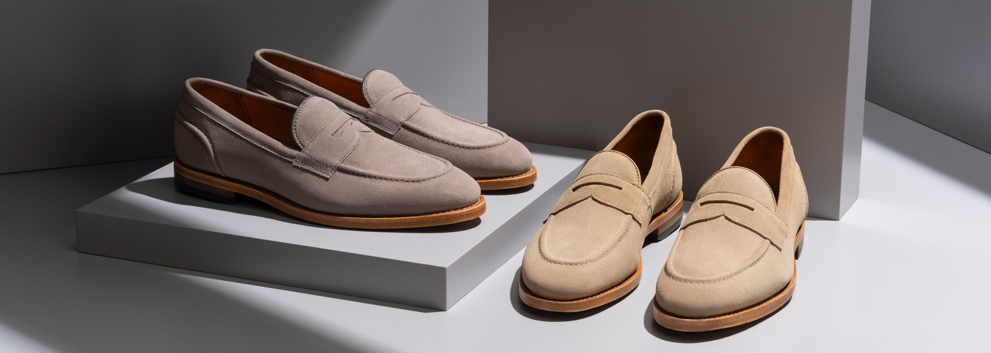 suede loafers