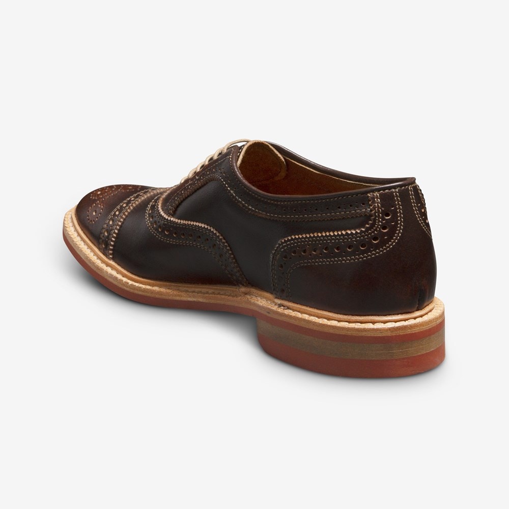 Strandmok Cap toe Oxford with Dainite Rubber Sole Men s Dress Allen Edmonds