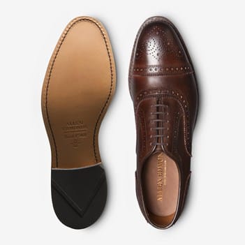 Allen Edmonds Strand 1635 Cap Toe Walnut Brown Leather Oxford Shoes 10 Clean Strand Cap-toe Oxford Dress Shoe | Men main image 2