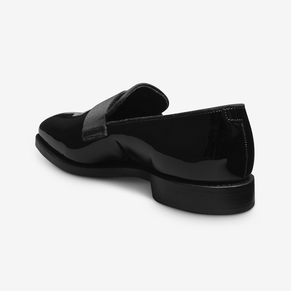 Allen Edmonds Cole black leather slipon Penny Loafers SIZE