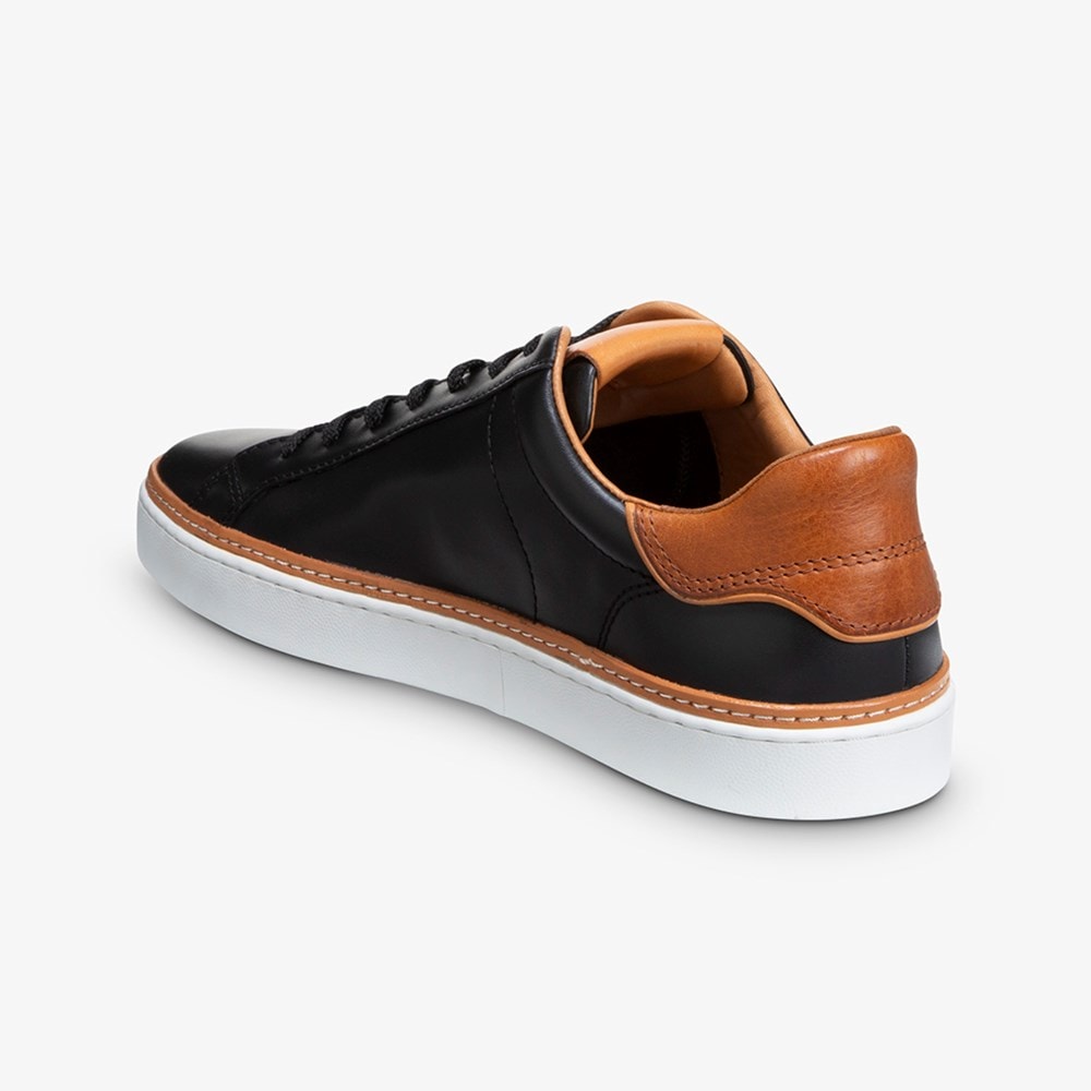 ★Allen Edmonds(Men)★Alpha Lace-Up★Black Courtside Lace-up Sneaker | Men's Sneakers | Allen Edmonds