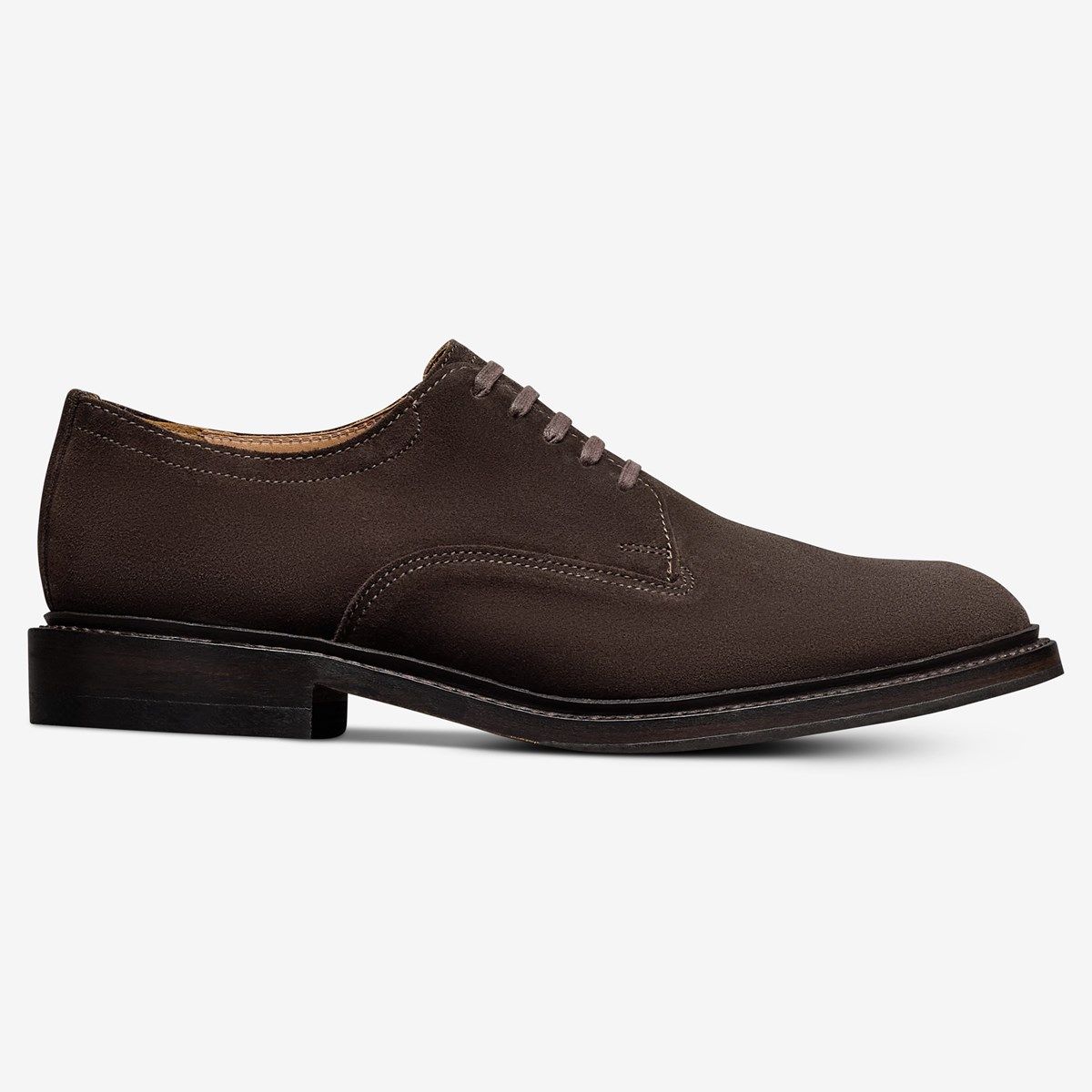 mens brown dress shoes canada WAXED BROWN SUEDE DERBY – LEFFLER LEATHER GOODS