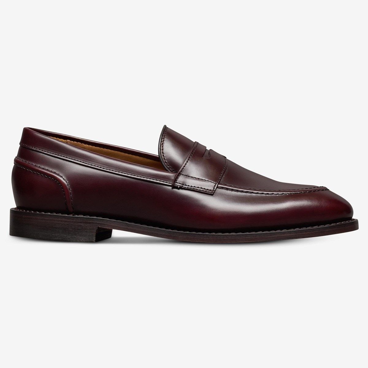 Allen Edmonds Men\'s Brown Leather Loafers size 10 (j210) Vintage Allen Edmonds Nashua Brown Black Moc Toe Kiltie  main image 2